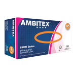 Guantes de látex Ambitex sin polvo, crema, mediana